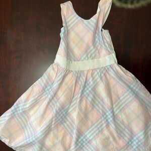 Hope & Henry Plaid Pastel Kids Dress